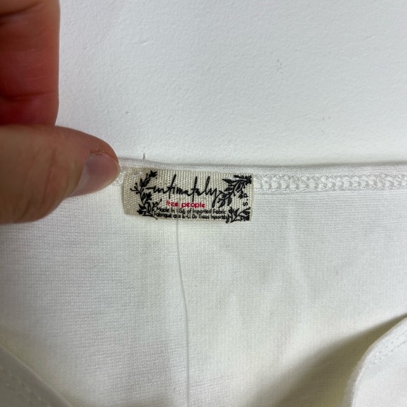 NWT Free People Puff Sleeve Ivory Top Intimately S Romantic Balletcore - Picture 8 of 12